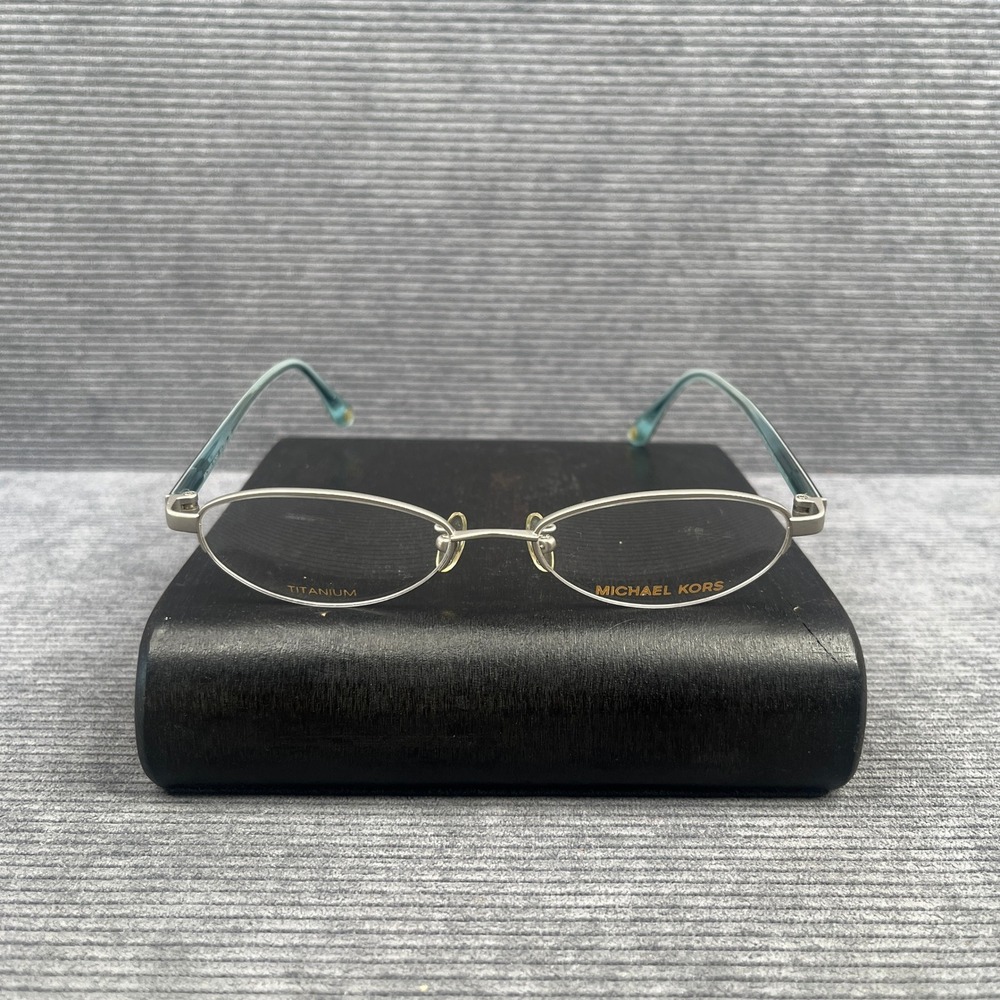 Michael Kors Titanium Silver Oval Eyeglasses Frames MK708AF 046 Japan 51-17-135
